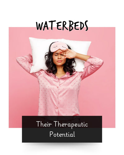 a women in her pink pj's rubbing her eyes whilst wearing a sleep eye mask on her head and resting her head on a pillow