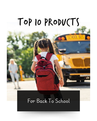 a school girl with her backpack on walking towards the school bus