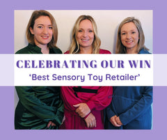 Celebrating our win as the Best Sensory Toy Retailer in Northern Ireland