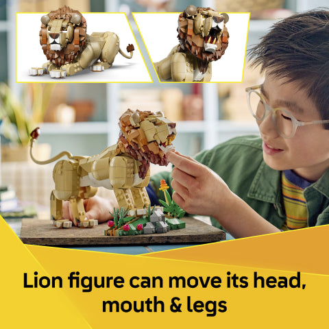 LEGO® (31386) Wild Animals: Majestic Lion, Activity Toys Learning SPACE