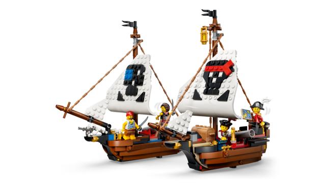 LEGO® Creator (31387) 3-In-1 Iconic Pirate Ship, Activity Toys Learning SPACE