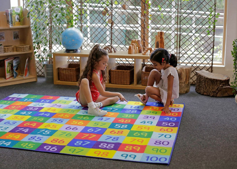1-100 Numbers 2x1.5m Carpet, Learning SPACE