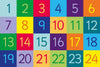 1-24 Numbers 1.5x1m Carpet, Learning SPACE