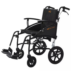 MobiQuip Lightweight Transit Wheelchair, Including VAT Black Narrow Learning SPACE