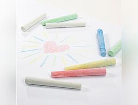 10 Chalks White and Coloured-Writing & Correction Tools-Art Materials,Arts & Crafts,Chalk,Drawing & Easels,Early Arts & Crafts,Galt,Primary Arts & Crafts,Stock-Learning SPACE