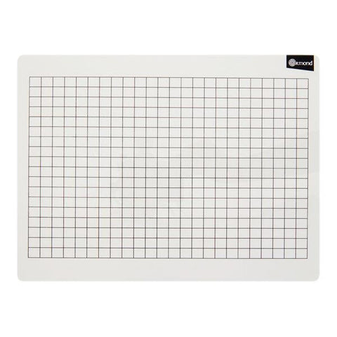 10 Dry Wipe Boards - 228x305mm - 1cm Grid, Learning SPACE