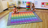 100 Square Counting Grid 2x2m Carpet-Counting Numbers & Colour,Dropship,Educational Carpet,Kit For Kids,Learning Difficulties,Mats & Rugs,Multi-Colour,Rugs,Square,Wellbeing Furniture-Learning SPACE