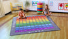 100 Square Counting Grid 2x2m Carpet-Counting Numbers & Colour, Educational Carpet, Kit For Kids, Learning Difficulties, Mats & Rugs, Multi-Colour, Rugs, Square, Wellbeing Furniture-MAT1247-Learning SPACE