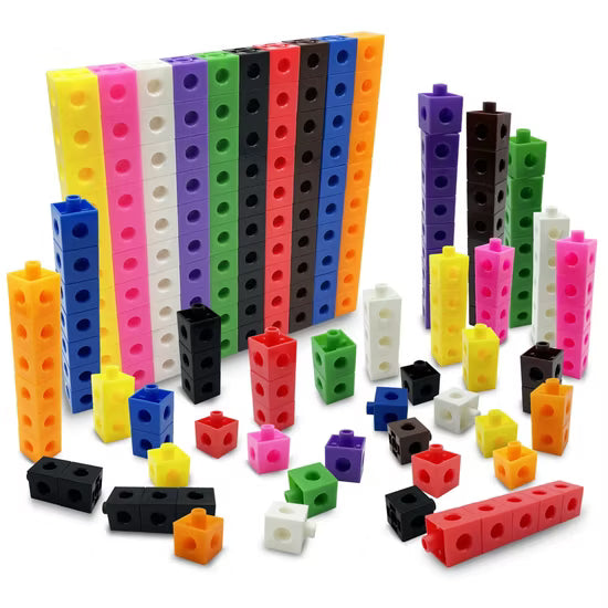 Linking Cubes (1000) - 2cm, Maths Toys Learning SPACE