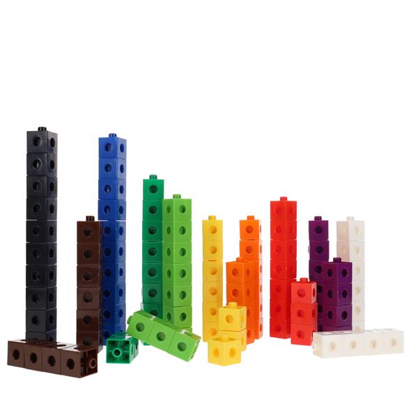 100Pcs Linking Cubes - Learn Numbers and Fractions-Addition & Subtraction,Clever Kidz,Counting Numbers & Colour,Early Years Maths,Fractions Decimals & Percentages,Learning Difficulties,Maths,Maths Toys,Primary Maths-Learning SPACE