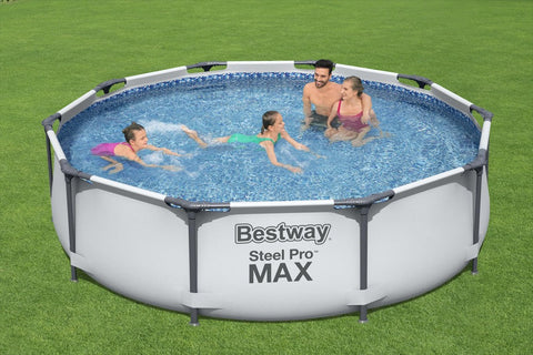 10ft Steel Pro Max Frame Pool-Bestway,Outdoor Sand & Water Play,Seasons,Stock,Summer,Swimming Pools,Water & Sand Toys-Learning SPACE