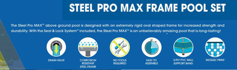 10ft Steel Pro Max Frame Pool-Bestway,Outdoor Sand & Water Play,Seasons,Stock,Summer,Swimming Pools,Water & Sand Toys-Learning SPACE
