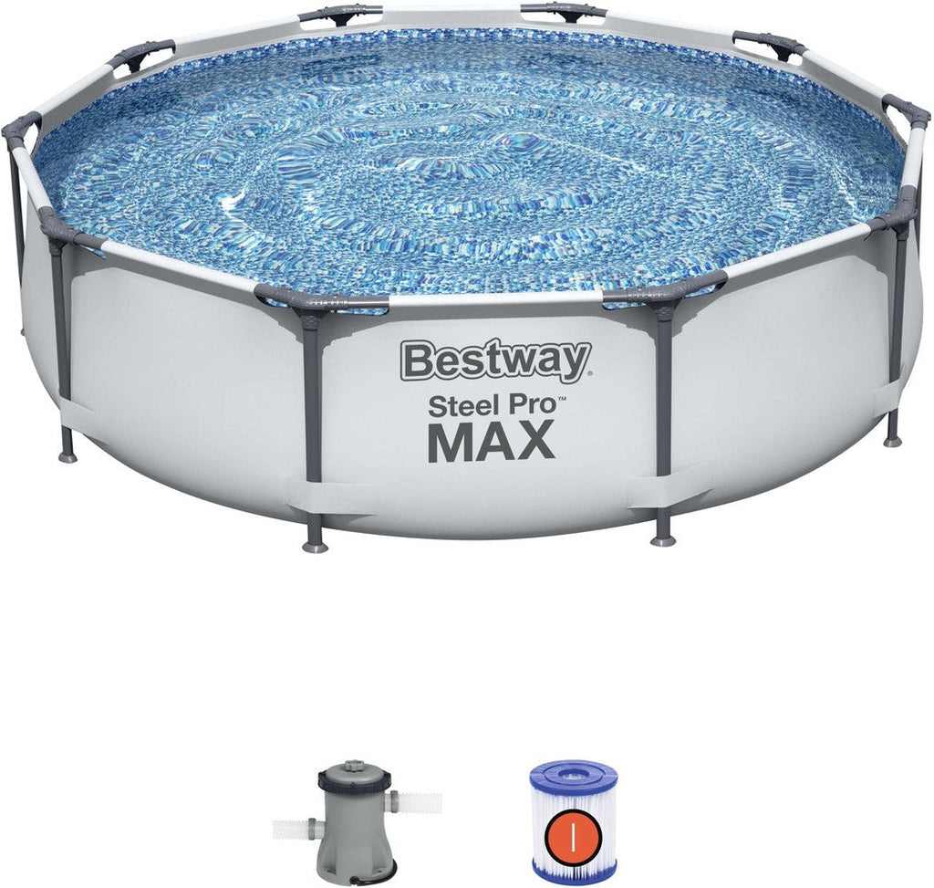 10ft Steel Pro Max Frame Pool-Bestway,Outdoor Sand & Water Play,Seasons,Stock,Summer,Swimming Pools,Water & Sand Toys-Learning SPACE