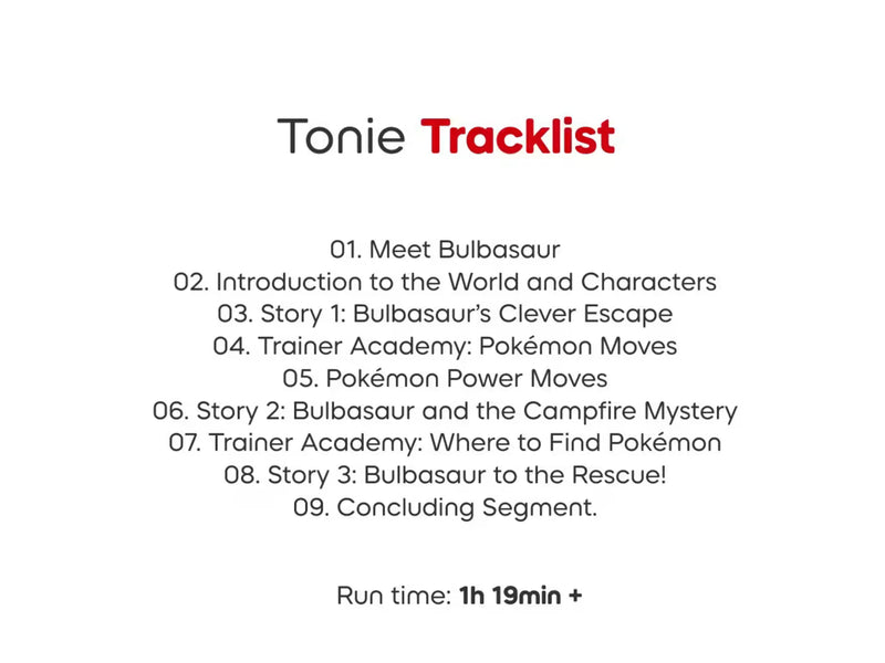 Tonies -  Bulbasaur Pokémon Audio Character for Toniebox