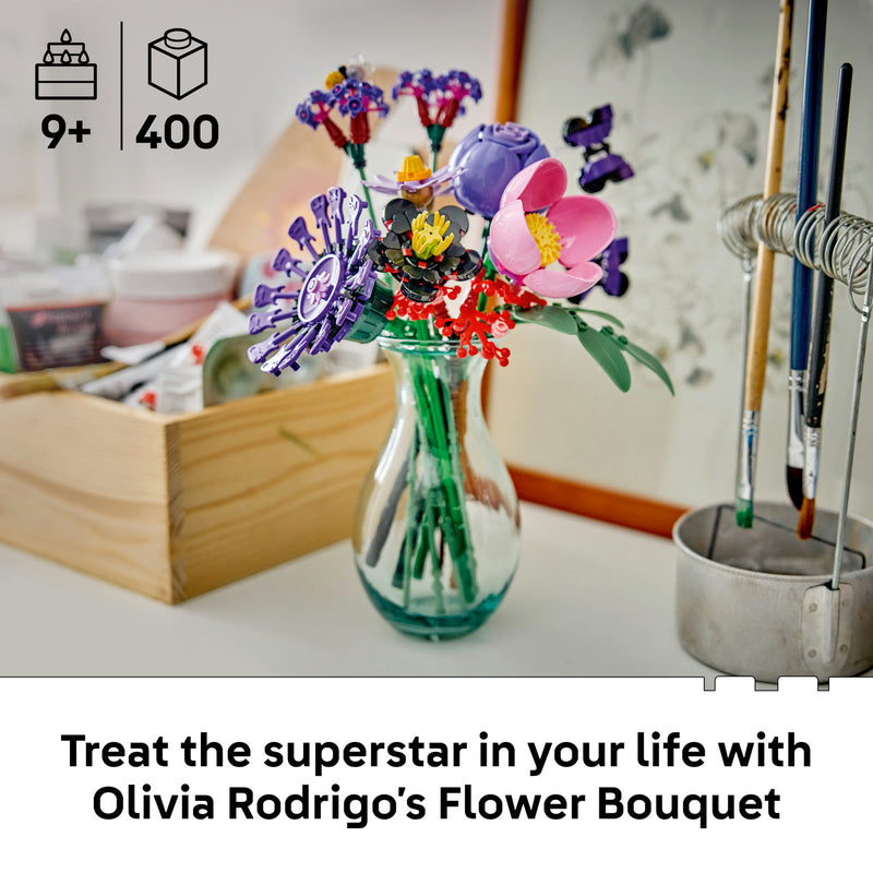 Treat the superstar in your life with Olivia Rodrigo's Flower Bouquet, a 400-piece LEGO set for ages 9 and over
