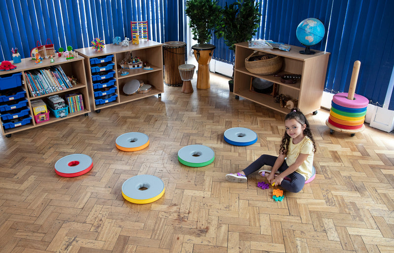 12 Bi-Colour Donut Cushions, Learning SPACE