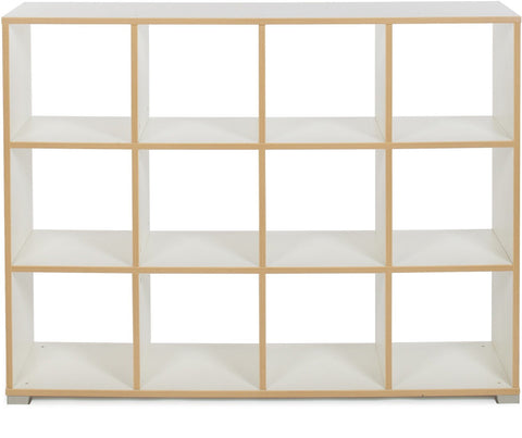 12 Cube Room Divider - Bubble Gum Range-Dividers, Monarch UK, Shelves, Storage, Wellbeing Furniture-White-MEQ9026WHITE-Learning SPACE