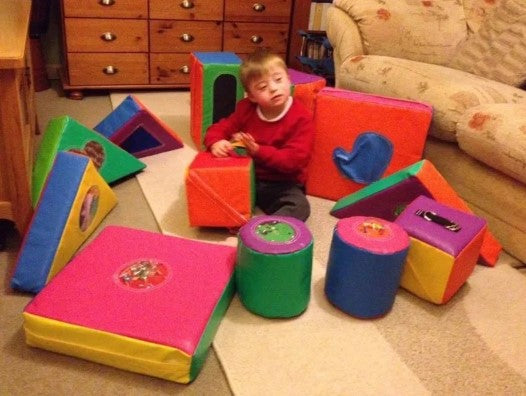 12 Piece Soft Sensory Interactive Play Box, Learning SPACE