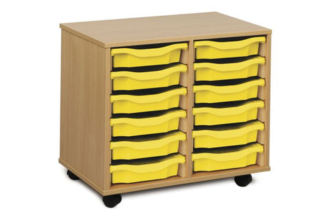 12 Single Tray Unit-Dropship,Shelves,Storage,Storage Bins & Baskets,Trays,Wellbeing Furniture-Learning SPACE