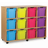 12 Quad Tray Unit-Shelves, Storage, Storage Bins & Baskets, Trays, Wellbeing Furniture-Learning SPACE