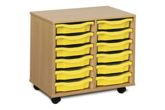 12 Single Tray Unit-Shelves, Storage, Storage Bins & Baskets, Trays, Wellbeing Furniture-Learning SPACE