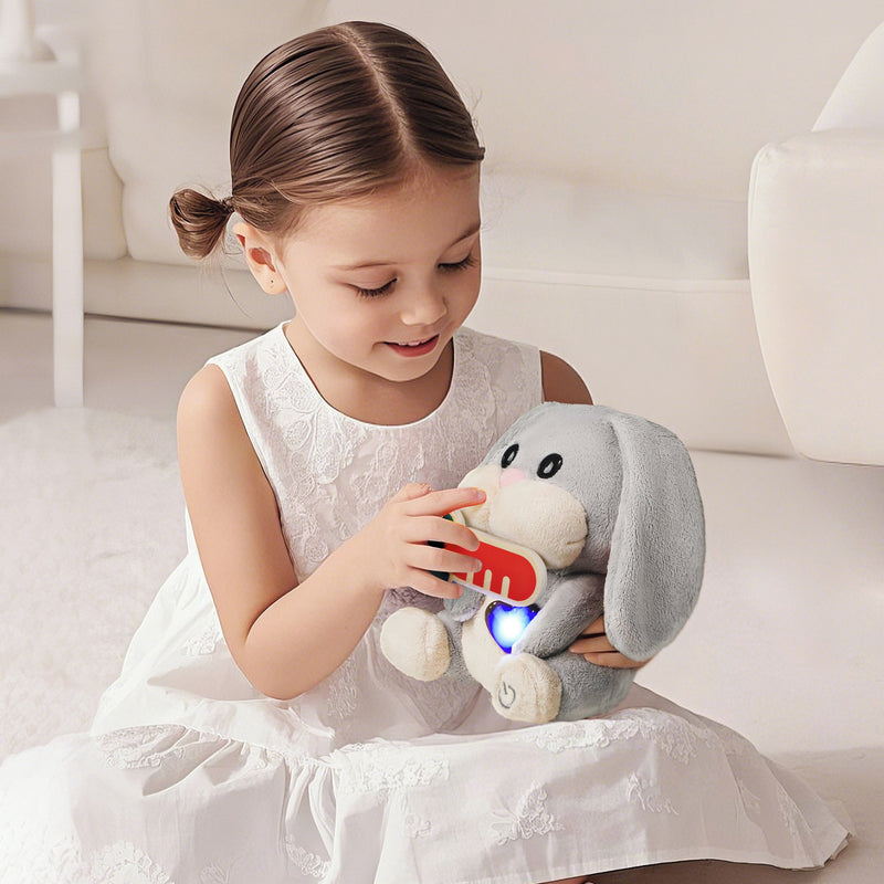 Care Pets - Mummy Bunny Interactive Cuddly Toy, Learning SPACE