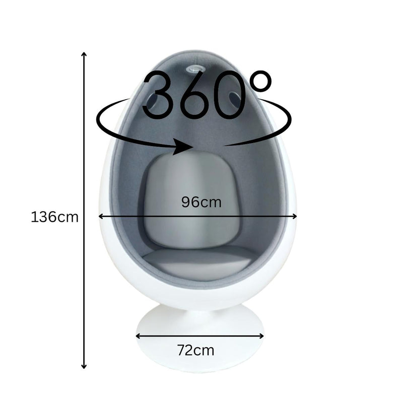 Retro Egg Pod Chair With Lights And Speakers, Chairs Learning SPACE