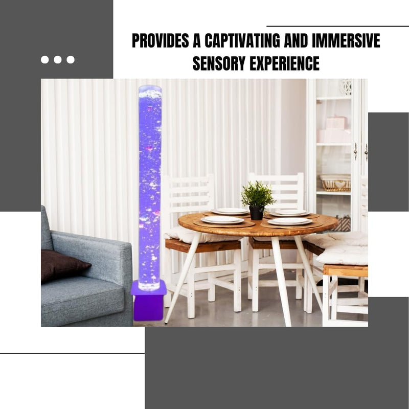 150cm Lumina Multi-Connect Bubble Tube with White Base, Learning SPACE