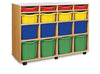 16 Combination Tray Unit, Beech Learning SPACE