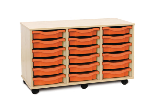 18 Single Tray Unit-Dropship,Shelves,Storage,Storage Bins & Baskets,Trays,Wellbeing Furniture-Learning SPACE