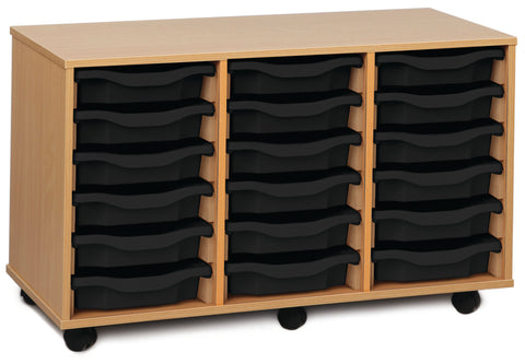 18 Single Tray Unit-Dropship,Shelves,Storage,Storage Bins & Baskets,Trays,Wellbeing Furniture-Learning SPACE