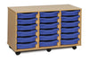 18 Single Tray Unit-Shelves, Storage, Storage Bins & Baskets, Trays, Wellbeing Furniture-Learning SPACE