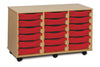 18 Single Tray Unit-Shelves, Storage, Storage Bins & Baskets, Trays, Wellbeing Furniture-Learning SPACE