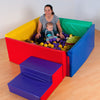 1.4m Square Soft Sided Den-Ball Pits,Down Syndrome,Dropship,Movement Breaks,Play Dens,Rainbow Theme Sensory Room-Learning SPACE