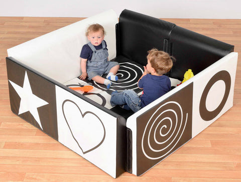 1.4m Square Soft Sided Den-Ball Pits,Down Syndrome,Dropship,Movement Breaks,Play Dens,Rainbow Theme Sensory Room-Learning SPACE
