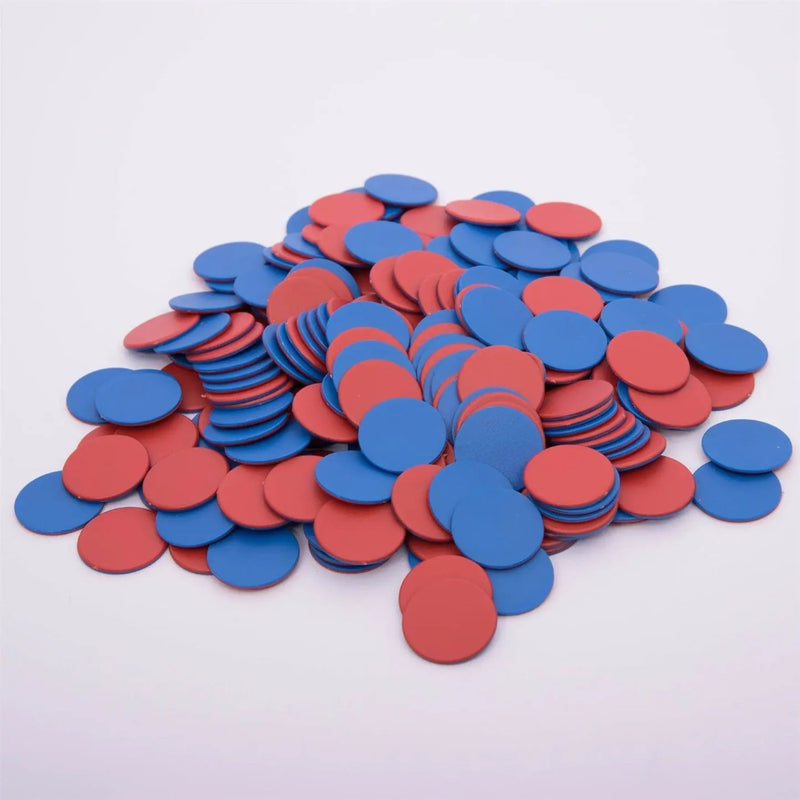 2-Color Counters, Red/Blue (200)