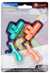 2 Ergonomic Pencil Grips - Single Finger With Handle-Back To School, Dyslexia, Dyspraxia, Handwriting, Learning Difficulties, Neuro Diversity, Ormond, Primary Literacy, Stationery-Learning SPACE