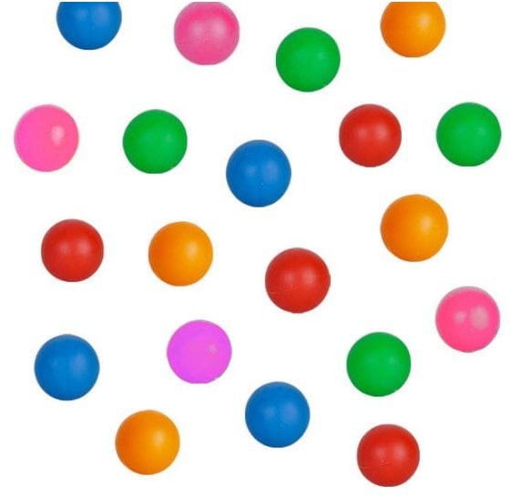 20-Pack Multi-Coloured Floating Balls for Bubble Tubes, Learning SPACE