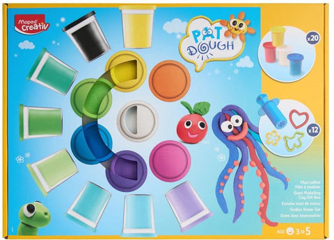 20 Pots of Play Dough-AllSensory, Arts & Crafts, Back To School, Core Range, Craft Activities & Kits, Down Syndrome, Maped Stationery, Modelling Clay, Nurture Room, Primary Arts & Crafts, Sensory Processing Disorder-Learning SPACE