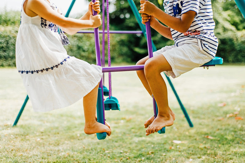 Plum® Jupiter® Double Swing & Glider, Swings Learning SPACE