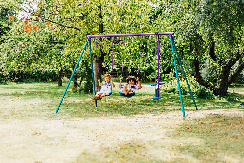 Plum® Jupiter® Double Swing & Glider, Swings Learning SPACE