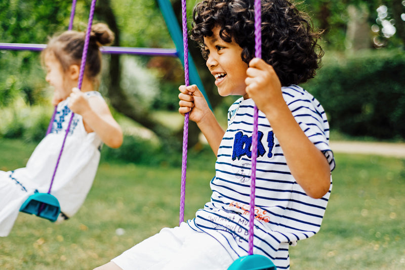 Plum® Sedna® Double Swing Set, Swings Learning SPACE