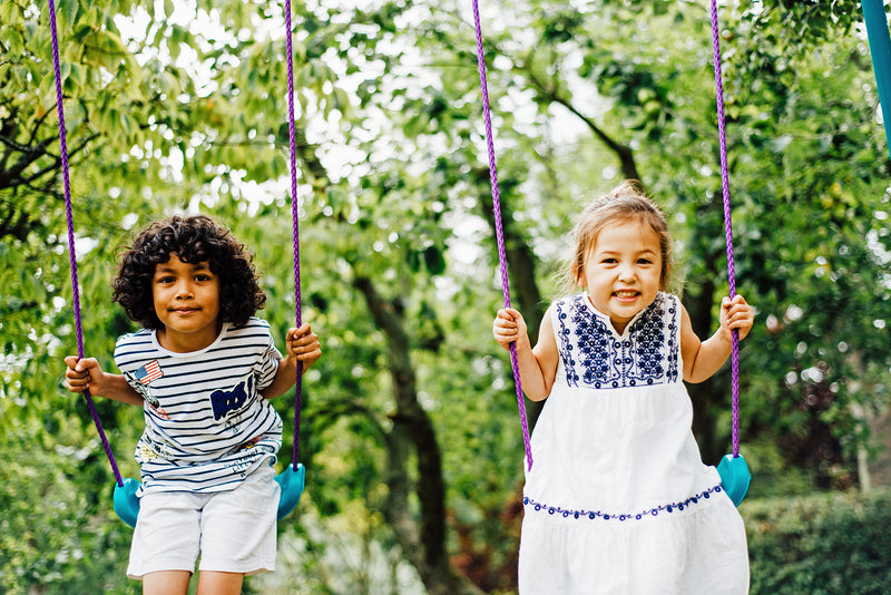 Plum® Sedna® Double Swing Set, Swings Learning SPACE