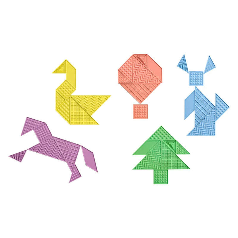 Green-n-Learn Sensory Tangram Classroom Set, Maths Toys Learning SPACE