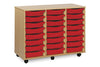24 Single Tray Unit, Beech Learning SPACE
