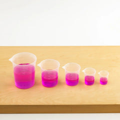 Graduated Beakers Set (5), Maths Toys Learning SPACE