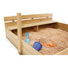 Plum® Wooden Sandpit with Canopy - Natural