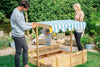 Plum® Wooden Sandpit with Canopy - Natural