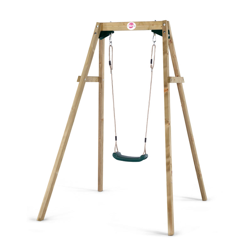 Plum® Wooden Single Swing Set, Swings Learning SPACE