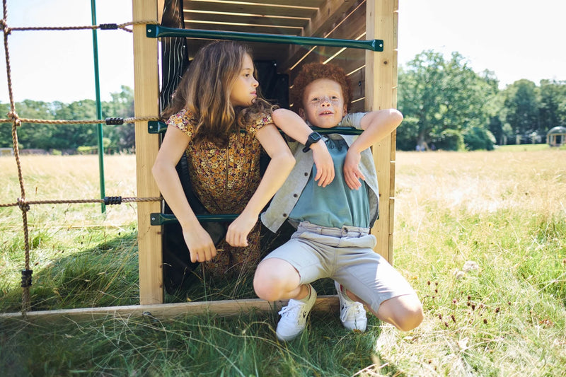 Plum® Wooden Climbing Cube XL, Outdoor Play Equipment Learning SPACE